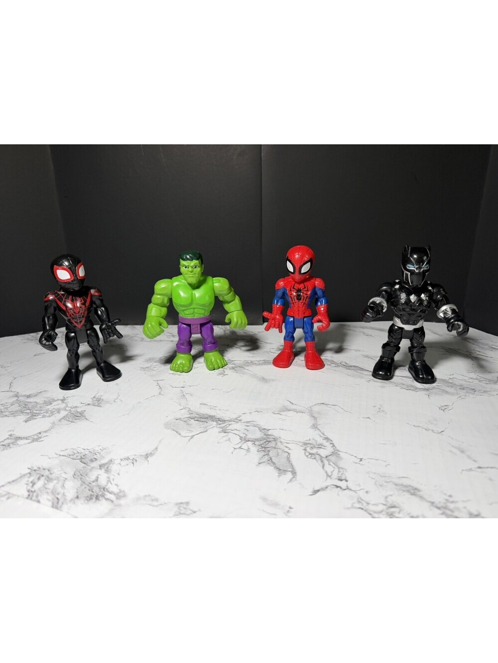 Playskool Marvel Super Hero Adventures Figures Lot of 4- 5 Inches